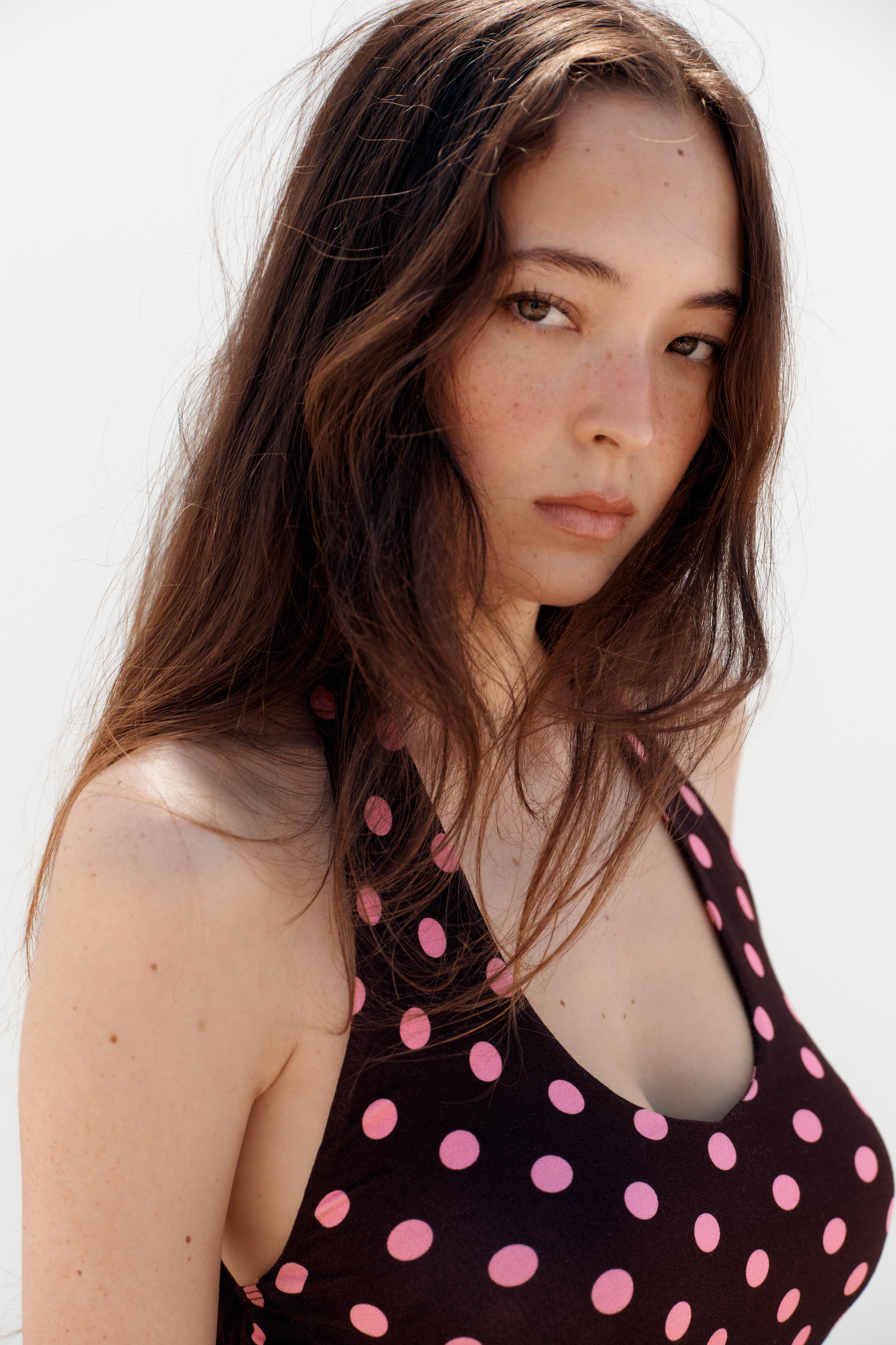 TOP HALTER À POIS